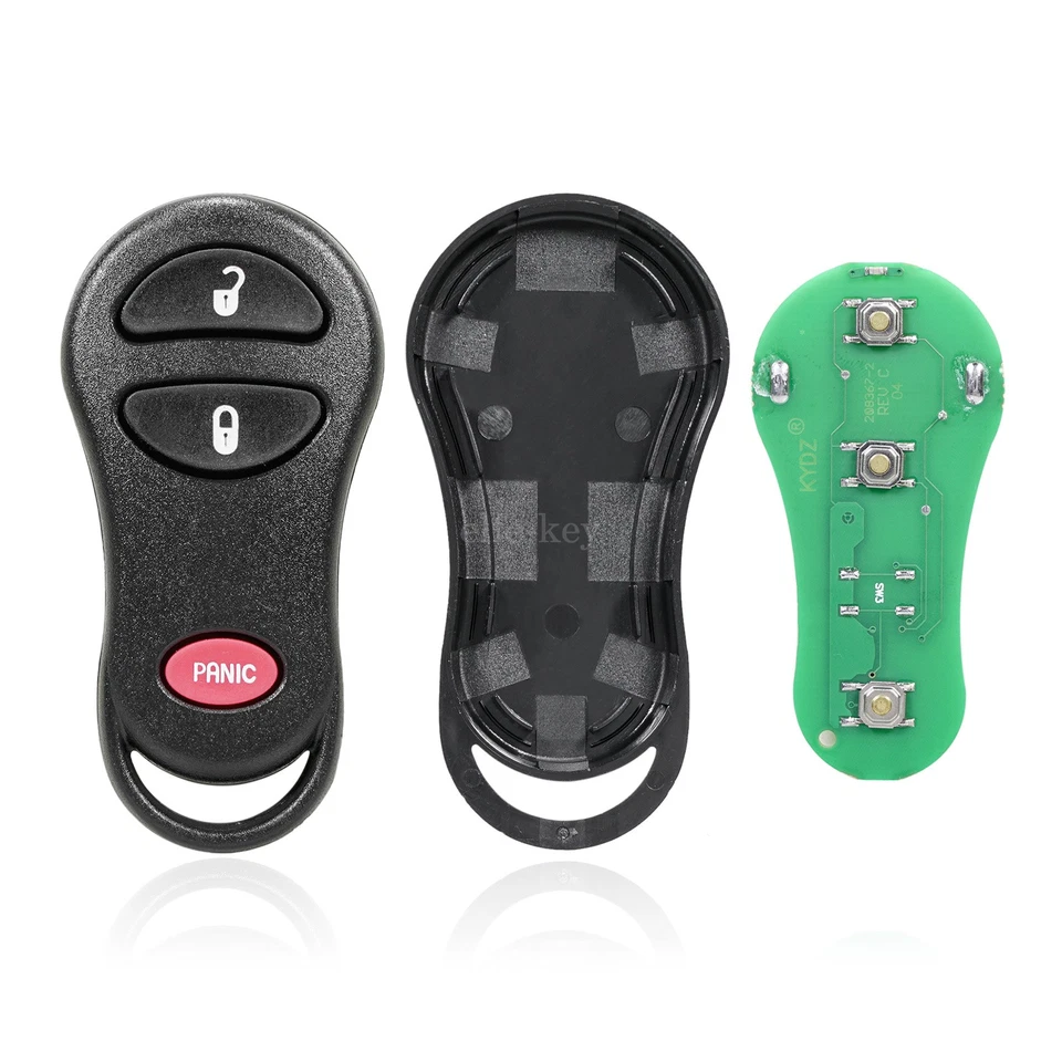 Replacement for Jeep Grand Cherokee 1999-2004 Remote Key Fob 3B GQ43VT9T 2X Set - Image 4 of 4