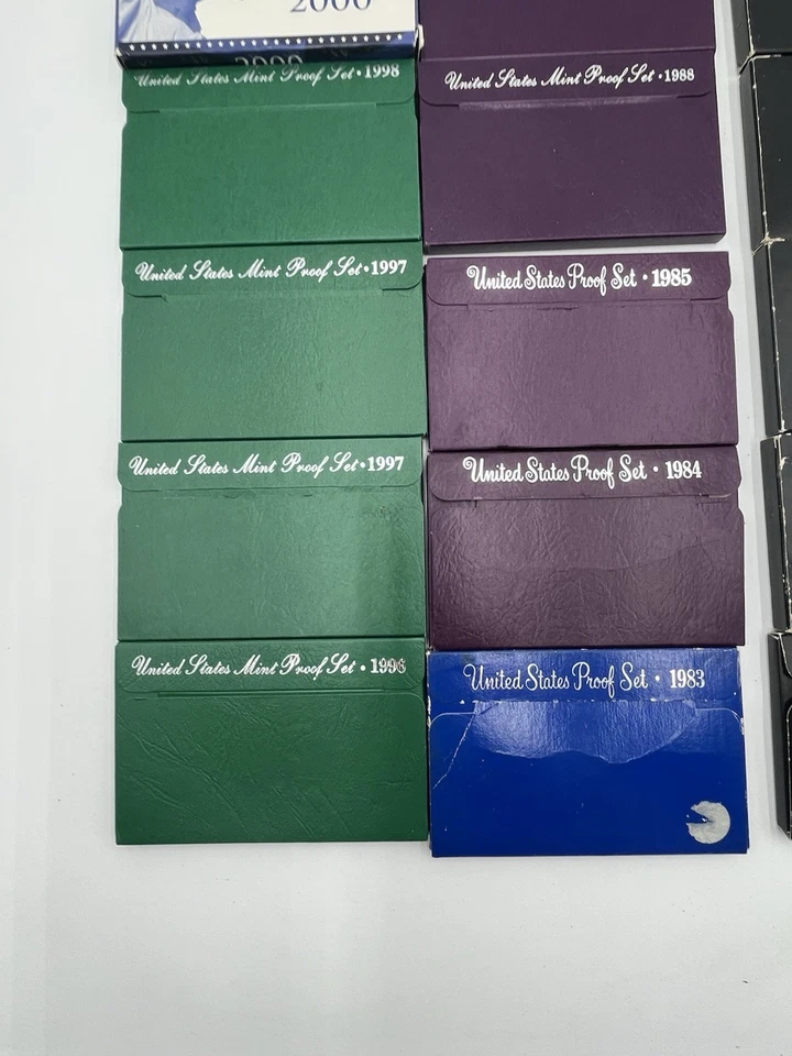 Lot Of 18 Proof Sets 1976, 80, 82-85, 87, 88, 96-98, 2000 & 2002Boxes/COA's Read - Image 3 of 4