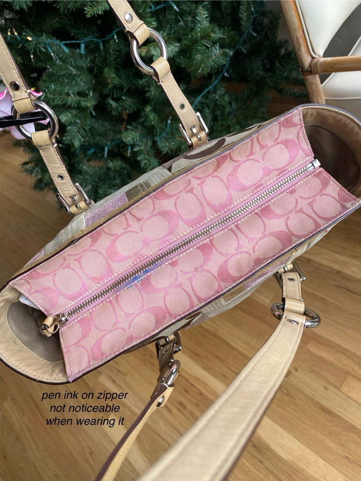 Authentic Coach Patchwork Multicolor Medium Shoul… - image 4