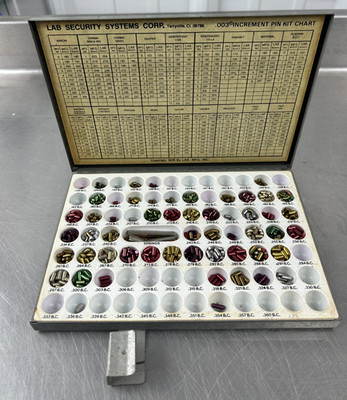 Lab Security Systems .003 Professional Pin Kit Used Incomplete