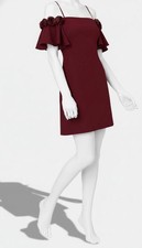 Adrianna by Adrianna Papell Women's Red Off-The-Shoulder Dress Size 4