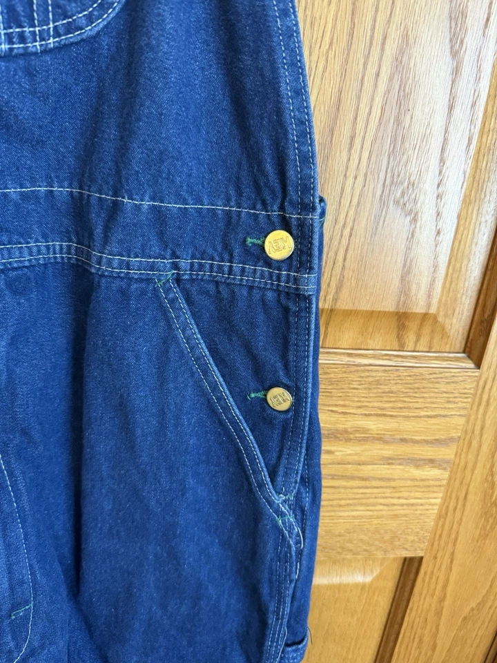 Mono con tirantes Key para hombre 36x32 lavado oscuro granja rancho construcción trabajo ropa país Foto 3 de 4