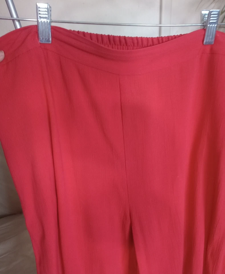 Calça Casual Feminina Coldwater Creek Tamanho Grande Leve Breezy Beachy Brunch - Imagem 4 de 4