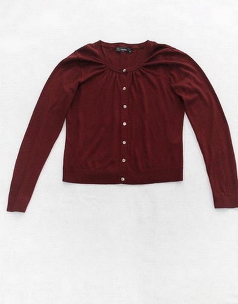Women Hallhuber Sweater Burgundy Cashmere 38 / M /