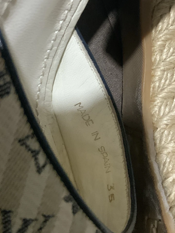 路易威登老花帆布凉鞋穆勒鞋浅口鞋 WMN EU 35 浅灰色 PEC — 第 4/4 张图片