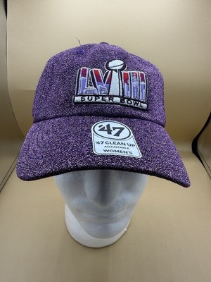 '47 Clean Up NFL Super Bowl LVIII Purple Glitter Hat -Chiefs 49ers-Vegas
