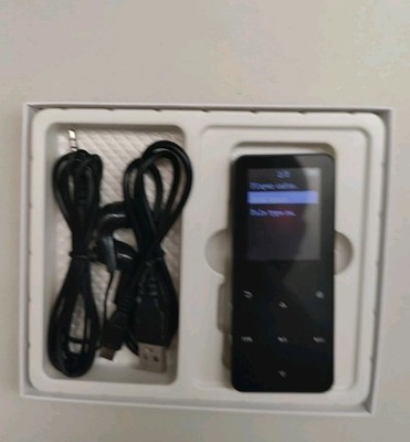 1GGB MP3 Player with Built-in Speaker 5.2 Bluetooth Supports TF Card, Black 