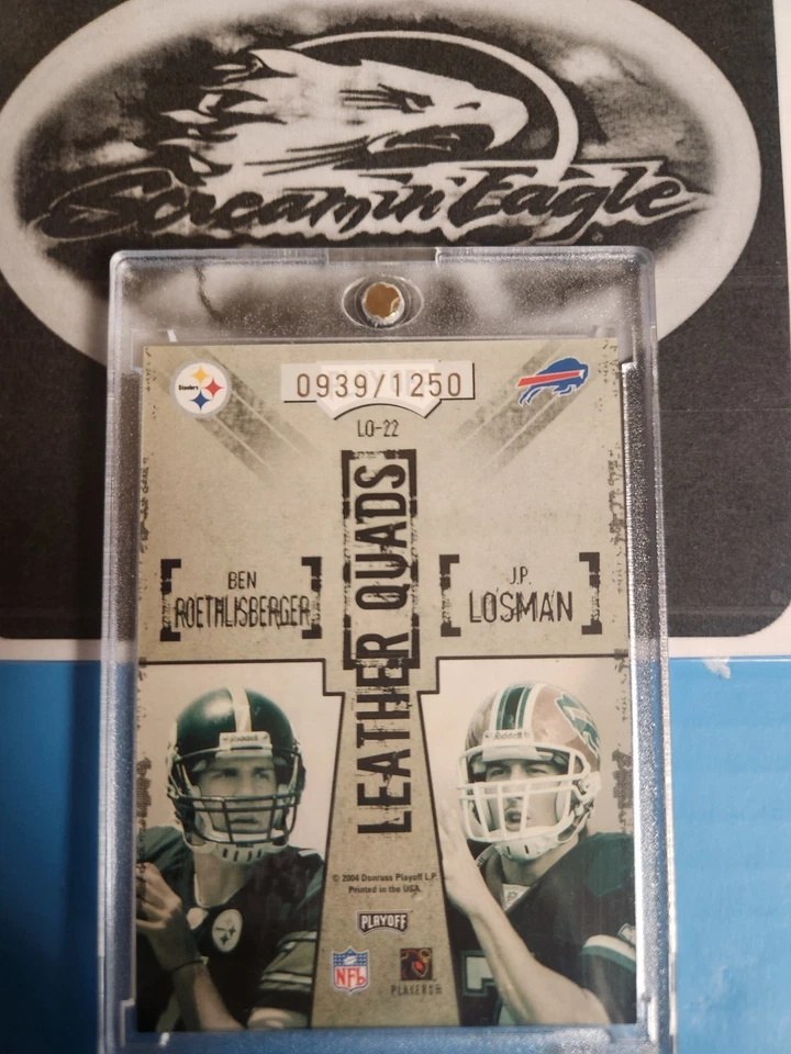 Eli Manning - Philip Rivers - Ben Roethlisberger Playoff Hog Heaven Cuero Q Foto 2 de 2