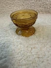 Amber  Depression glass sherbet or dessert cup