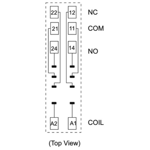 Socket for relay 8PIN 10A 250VAC DIN rail mounting screw terminals blocks - Picture 3 of 3