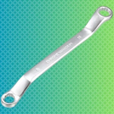 Double Box End Ratcheting Wrench 8mm X 10mm Metric 12 Point Offset Double Box En