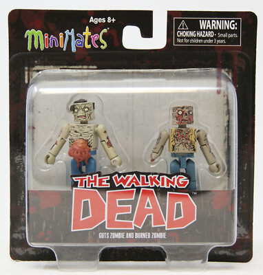 Skybound - The Walking Dead - MiniMates - Serie 1 - Guts Zombie & Burned Zombie