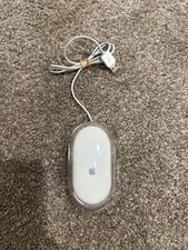 Apple Pro Mouse Genuine Mac Wired Optical M5769 Clear White Tested Working!