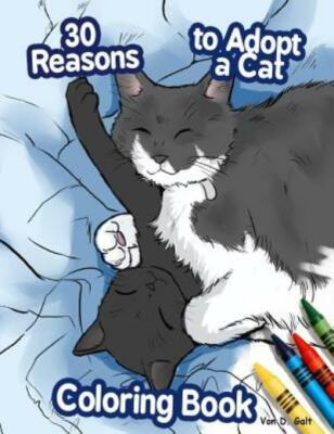 30 Reasons To Adopt A Cat Coloring Book