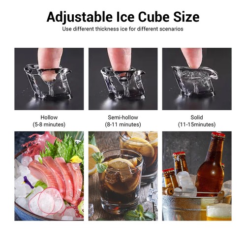 Commercial Ice Maker Machine-Head 550lbs/24h Industrial Ice Machine Self-Cleanin - Picture 7 of 9