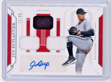 2019 National Treasures Game Gear Signatures Dual 73/99 #GGS-JD Jon Duplantier
