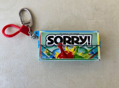 LOT (10) Vintage Mini Board Game Keychain Key Ring Collection