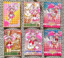 Sailor Moon Carddass set of 6 1995 Japan Holo Card Japanese Chibi Moon