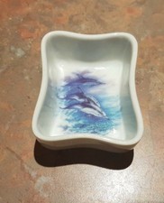 Dolphin Design Ceramic Trinket Tray  - NEW - MUST L@@K!  LAST ONE!