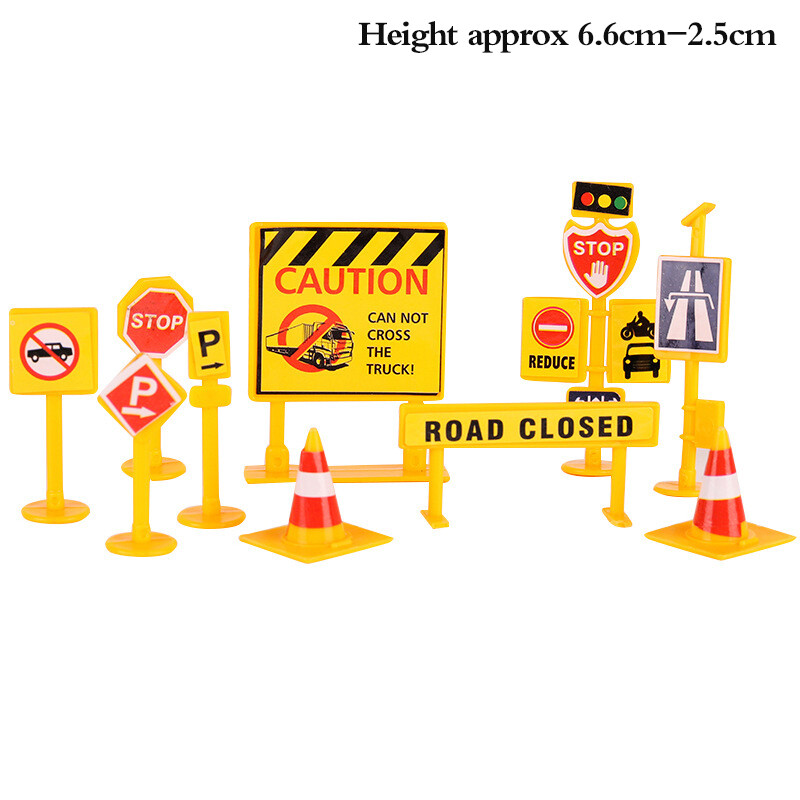 Engineering Vehicle Cake Decor Digging Machine Cake Toppers Crane Cake