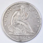 1853 A&R SEATED LIBERTY HALF DOLLAR ~ NICE ORIGINAL PROBLEM-FREE VF! INV#4