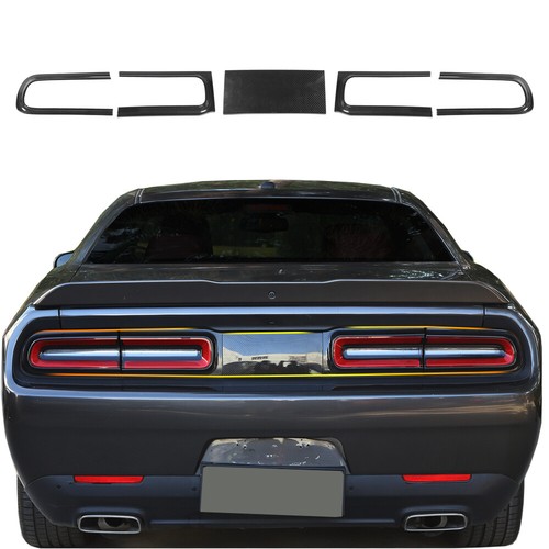 Purple Rear Taillight Light Cover Trim Kit For Dodge Challenger 2015+ – 5-Piece Gloss ABS, Self-Adhesive, Easy Install