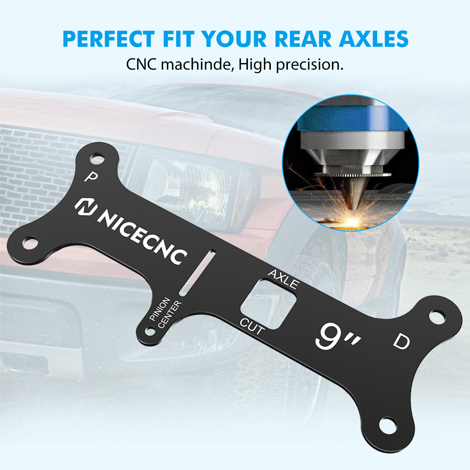 Fits Ford NICECNC 9" Rear End Axle Tube Narrowing Cut Guide Rearend