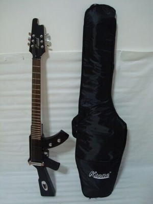 6 String Electric Guitar, Machine Gun Shape, Black /w Gig Bag | eBay