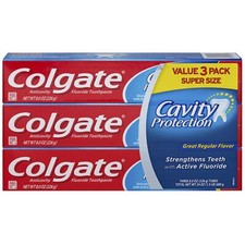 Colgate Cavity Protection Toothpaste 24 Ounce Fluoride Mint Flavor Cleans Teeth 0.85 per gallon