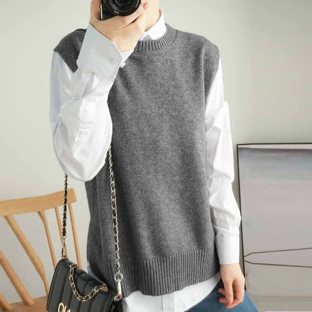 womens cashmere vest