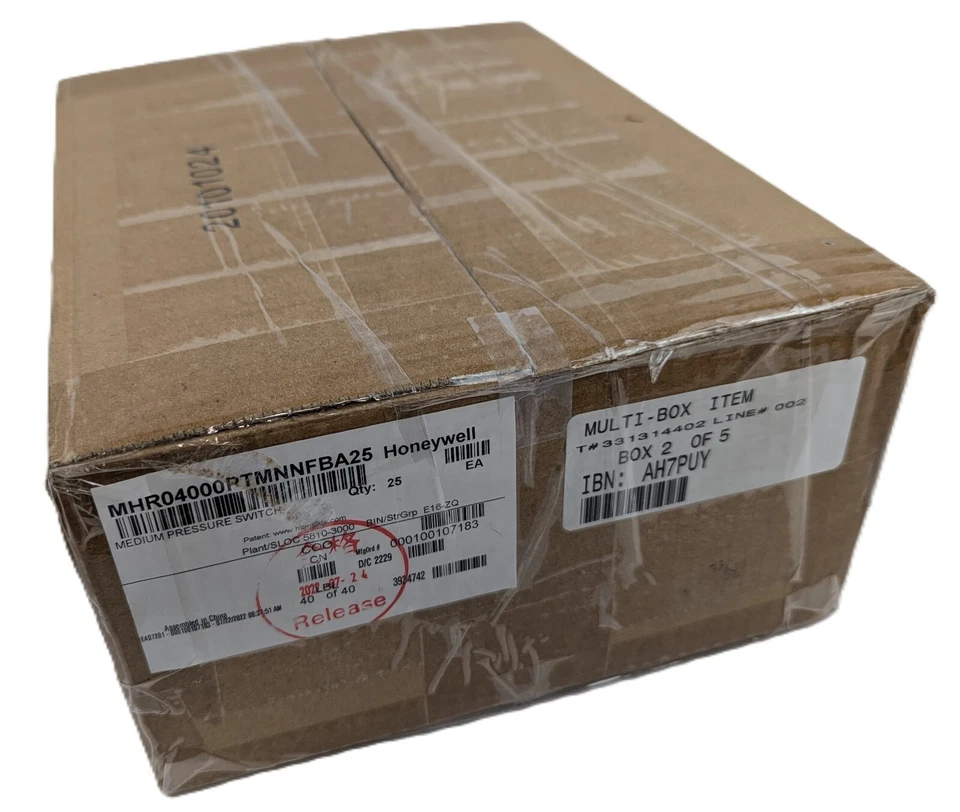 25 Honeywell MHR04000PTMNNFBA25 Pressure Switch 2Pin Medium 600psi Operating NEW - Image 4 of 4