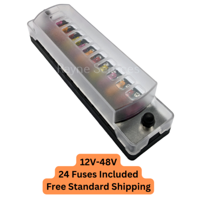 #ad #ad 12 Way ATO ATC Blade Fuse Block with Negative Bus Car Auto Solar Boat 12V 48V $13.64