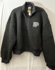 Brand New Pink - Cozy Fleece Half-Zip Pullover -size L