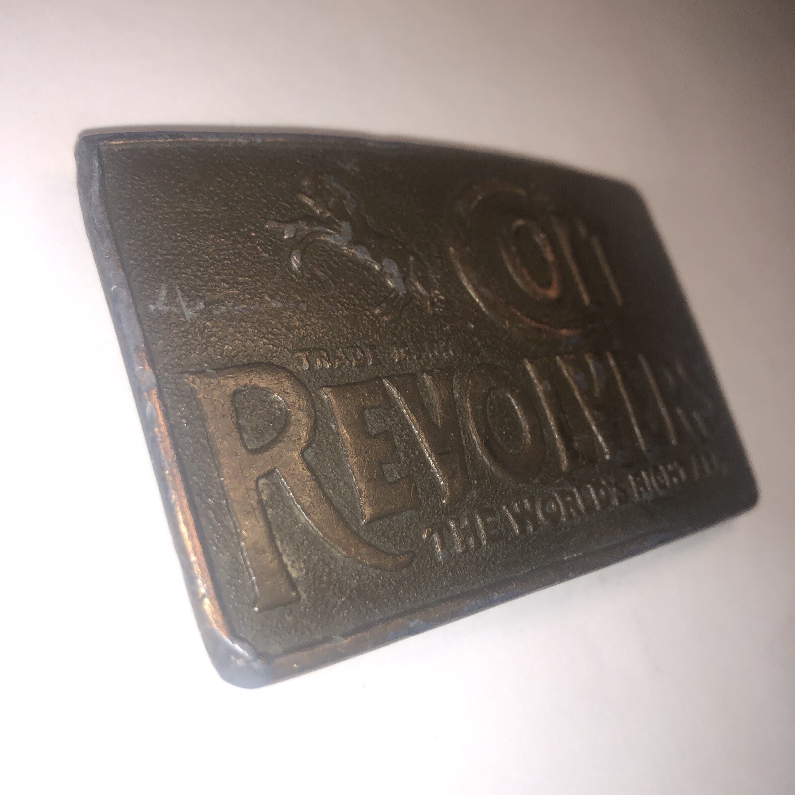 Boucle De Ceinture Vintage Publicitaire Missouri Chemical Corporation - Laiton - Occasion Ancienne