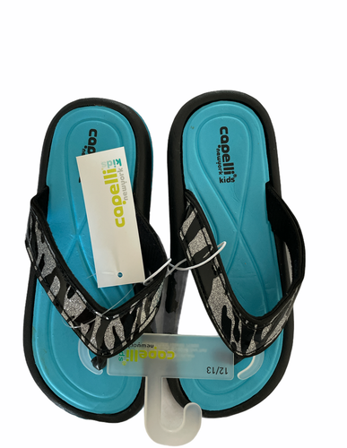 Capelli New York Kids Girls Black And Blue Flip Flops | eBay