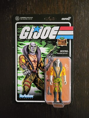 Destro Python Patrol 3.75'' Scale GI JOE COBRA ReAction Super 7 NEW