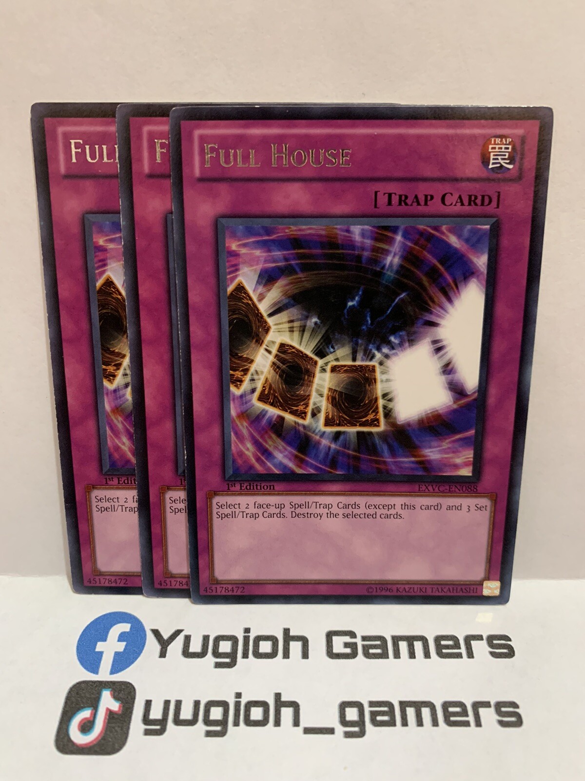 Exvc-en088 Extreme Victory Carte Yu-Gi-Oh! Full House EXVC-EN088 - Extreme Victory 1st Edition Rare Jeu De Cartes Collection