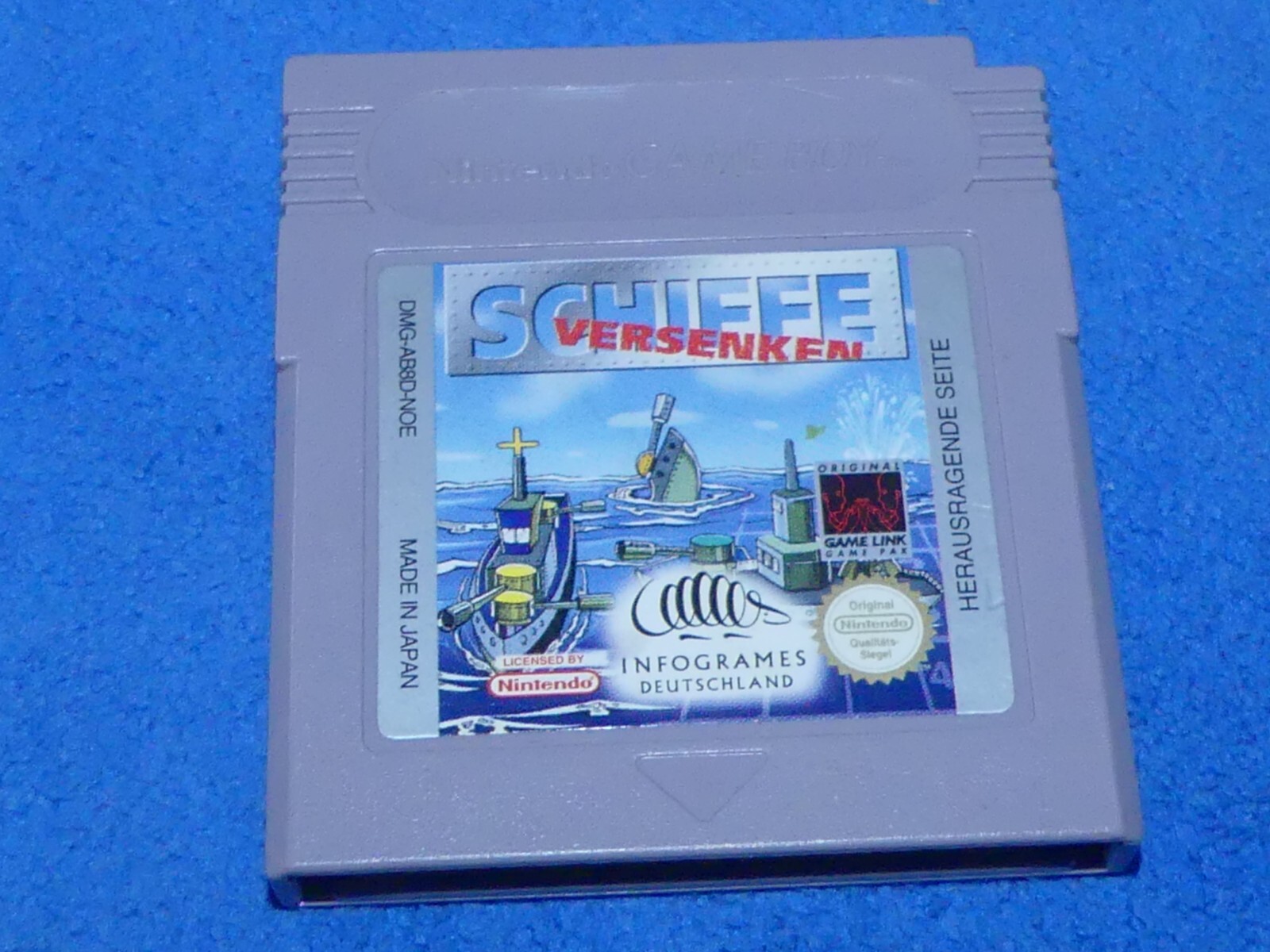 Jeu Schiffe Versenken ( la bataille navale )  sur Game Boy  NOE