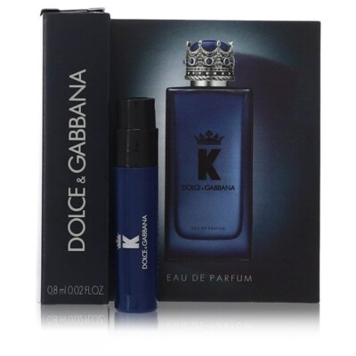 1 Vial DOLCE & GABBANA K KING for Men Eau De Parfum Splash 0.02 oz 0.8 ml NEW
