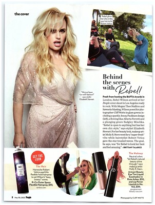 Rebel Wilson FULL PAGE magazine CELEBRITY CLIPPING photo article behind Scenes