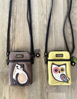 Chala Owl Cellphone Crossbody Bag – Mustard Yellow, Convertible Strap, Fun & Functional Small Purse - View #5