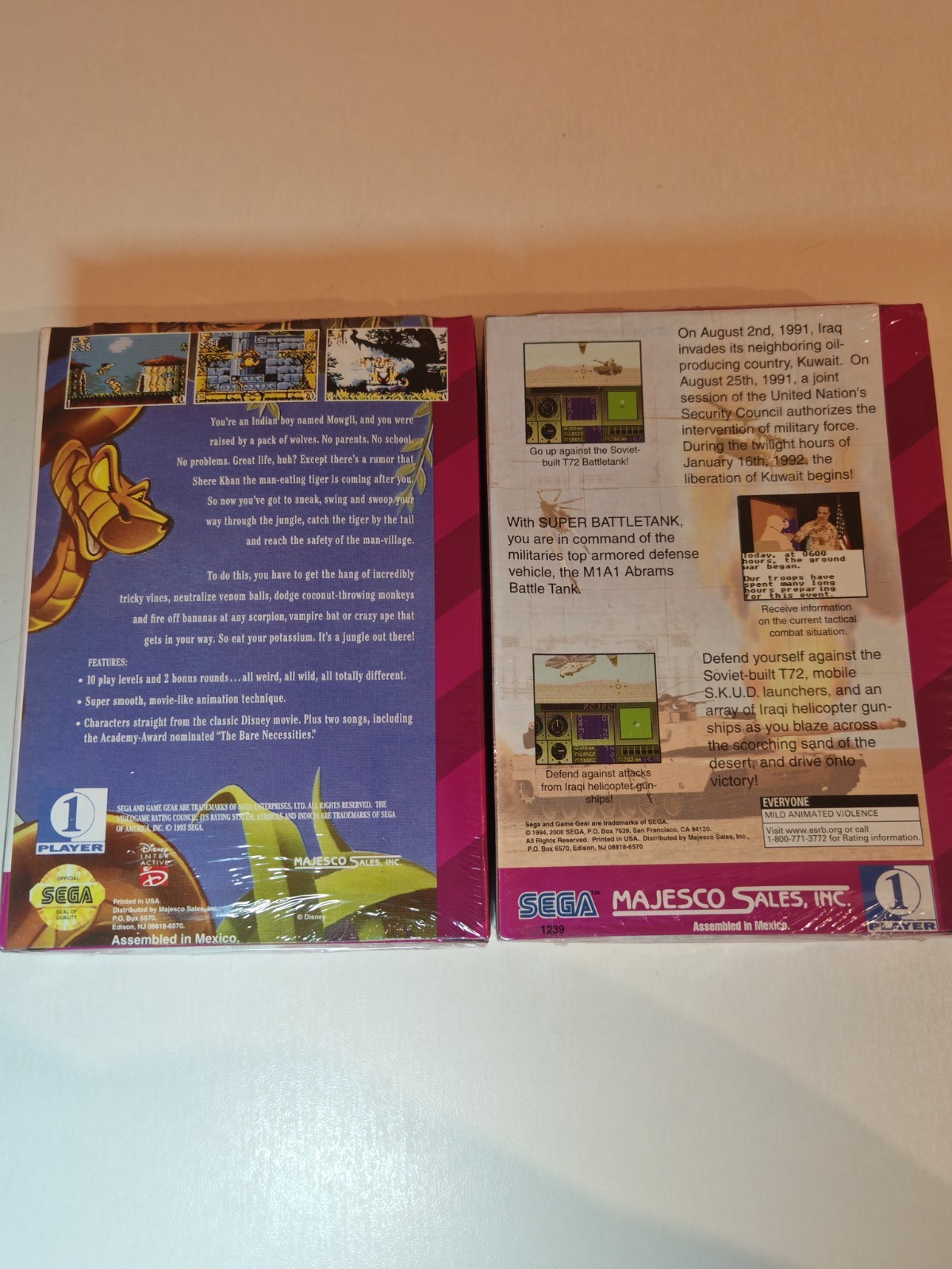 Le Livre de la Jungle action plateforme et Super BattleTank simulation militaire 8-bits - 2