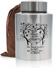 60 Lbs Small Urns for Part of Adult Male Female Ashes, Decorative Mini Memorial