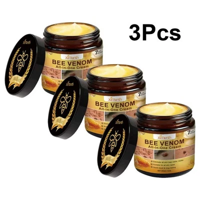 3PCS Bee Venom All-in-One Cream Bee Venom Skin Treatment Cream 60g Beauty Health