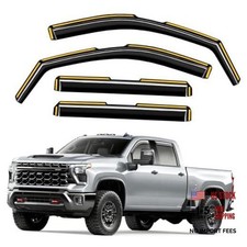 in-Channel Window Rain Guards 2020-2026 Silverado/Sierra 2500HD/3500HD Crew Cab