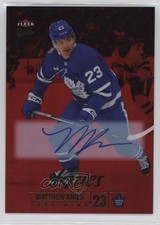 2024-25 Upper Deck Fleer Ultra Red Rainbow Foil 3/25 Matthew Knies #42 Auto 4z8