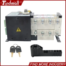 Findmall 100A 4P ATS Generator Automatic Transfer Switch Changeover Switch