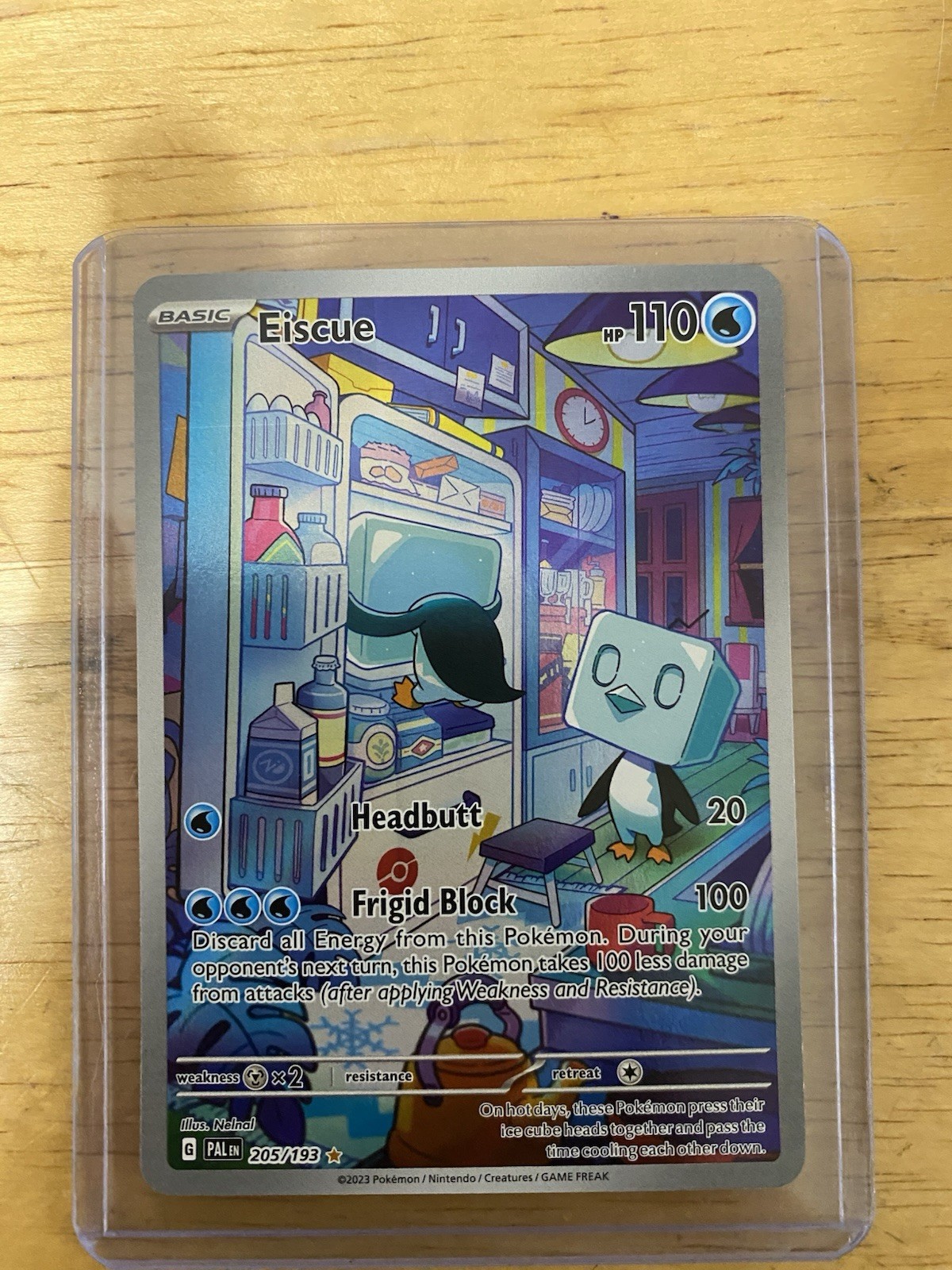 Eiscue 205/193 Pokemon TCG Paldea Evolved NM Illustration Rare Full Art