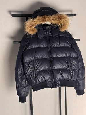 VTG 2003 DOLCE & GABBANA FUR DOWN PUFFER JACKET HOOD ARCHIVE Y2K