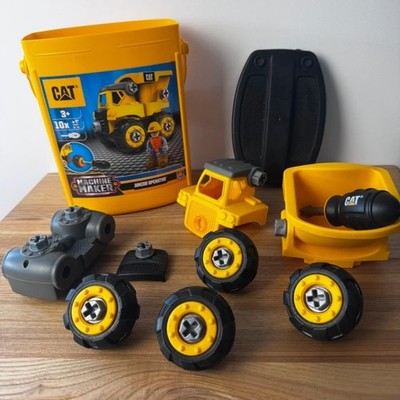 CAT Maschinenbauer Muldenkipper Set Spielzeug Baukasten Junior Operator